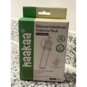 Haakaa Colostrum Collector Kit (5 Tubes) Cloth Wipe & Storage Case READ